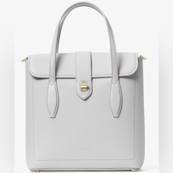 kate spade Handbags - Kate Spade Essential Light Gray Leather Tote Bag